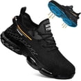 thumbnail image 1 of Steel Toe Shoes for Men Lightweight Work Shoes Construction Industrial Work Tennis Shoes Safety Shoes Comfortable Steel Toe Sneakers for Men Women, 1 of 6
