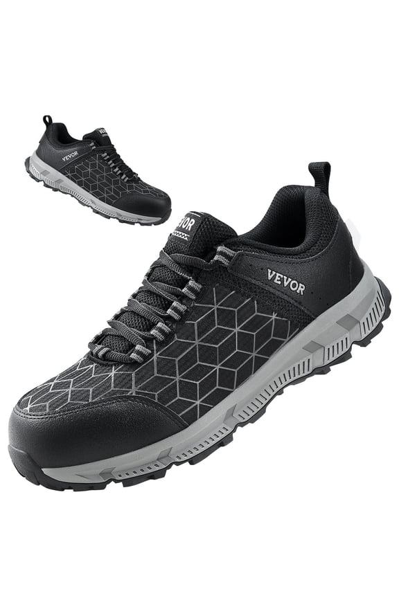 Steel Toe Shoes for Men US Size 11 Athletic Work Shoe Sneakers Black