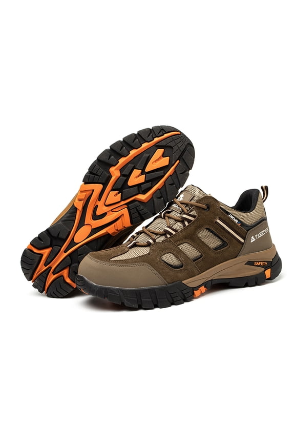 Steel Toe Shoes for Men Women Air Cushioned Non-Slip Puncture Proof Safety Work Sneakers Lightweight Breathable