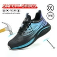 thumbnail image 1 of Steel Toe Shoes for Men Women Lightweight Work Safety Shoes Sneakers Comfortable Safety Toe Sneakers Stylish Colorful Work Shoe, 1 of 7