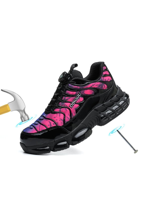 Steel Toe Shoes for Men Women Safety Work Shoes Air Cushion Construction Industrial Shoes Safety Shoes Lightweight Steel Toe Sneakers