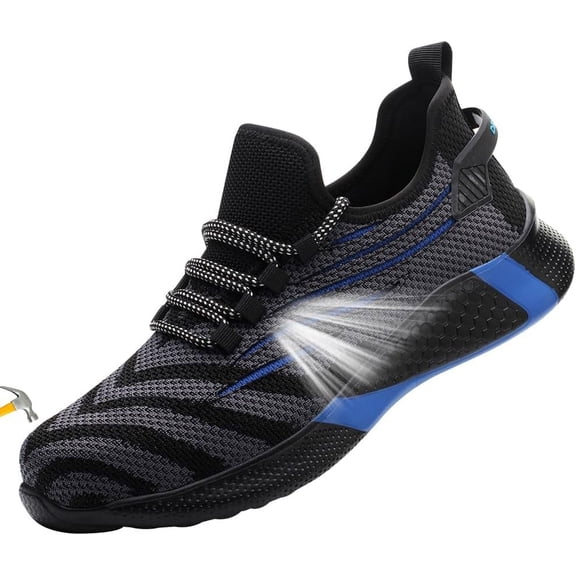 Steel Toe Shoes for Women Lightweight Breathable Safety Shoes for Men Construction Non Slip Composite Toe Shoes
