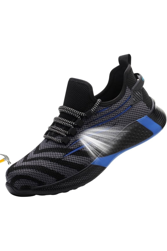Steel Toe Shoes for Women Lightweight Breathable Safety Shoes for Men Construction Non Slip Composite Toe Shoes