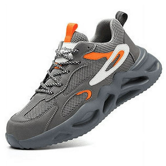 Steel Toe Shoes for Women Men Wide fit Indestructible Work Safety Shoes Lightweight Slip Resistant Puncture Proof Shoes Composite Toe Shoes