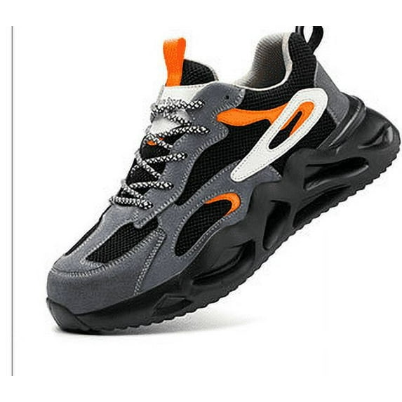 Steel Toe Shoes for Women Men Wide fit Indestructible Work Safety Shoes Lightweight Slip Resistant Puncture Proof Shoes Composite Toe Shoes