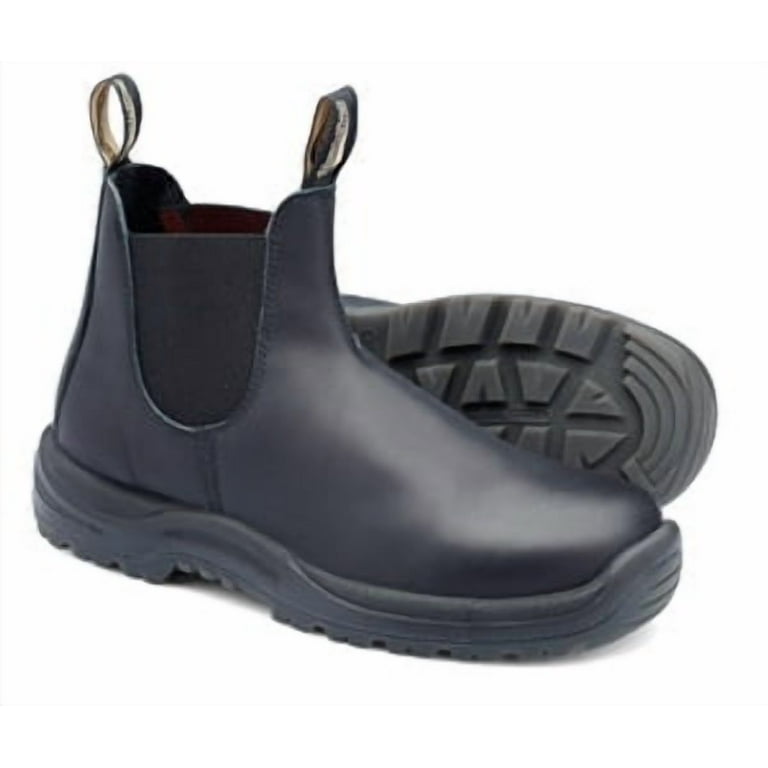 BLUNDSTONE ELASTIC SIDE BOOT ラグブーツ ブラック8 Blundstone Steel Toe Slip-On Elastic Side Boots, Kick Guard, Black