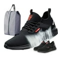 thumbnail image 1 of Steel Toe Sneakers for Men - Breathable Mesh Safety Shoes - Lightweight Puncture Proof Work Sneakers - OSHA Approved Comfortable Athletic Shoes for Construction & Warehouse, 1 of 8