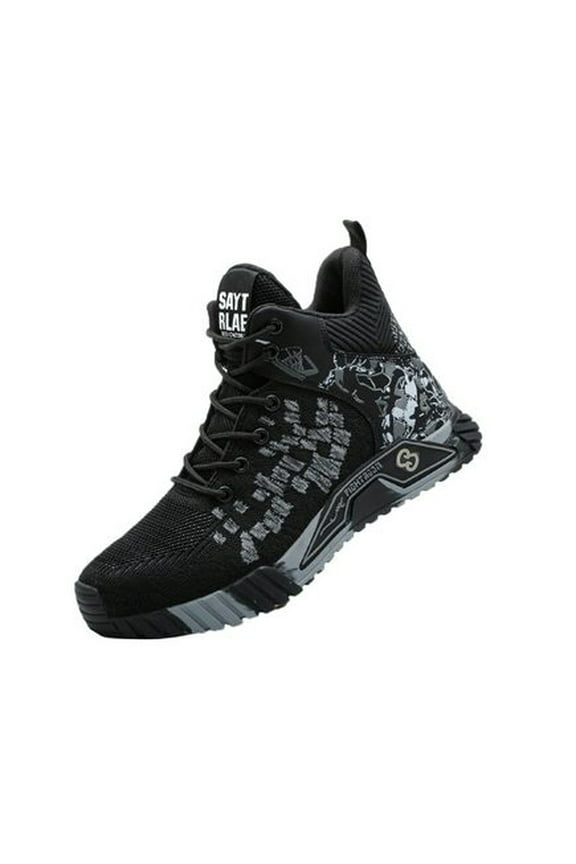 Steel Toe Work Boots for Men Women Safety Shoes Lightweight Industrial Sneakers Non-Slip Construction Work Shoes