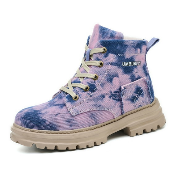 Steel Toe Work Boots for Women Lightweight Safety Shoes Breathable Canvas Industrial Work Sneakers