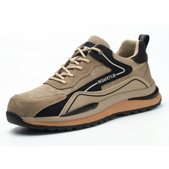 Steel Toe Work Shoes for Men Women Lightweight Industrial Sneakers Breathable Anti-Pierce Safety Shoes for Construction Hiking Sports
