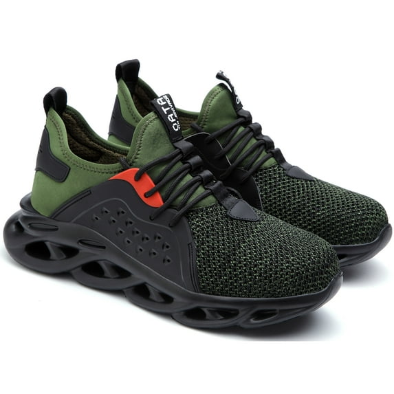 Steel Toe Work Shoes for Men Women Nonslip Industrial Sneakers Unisex Anti-pierce Construction Safety Shoes Lightweight Sports Shoes