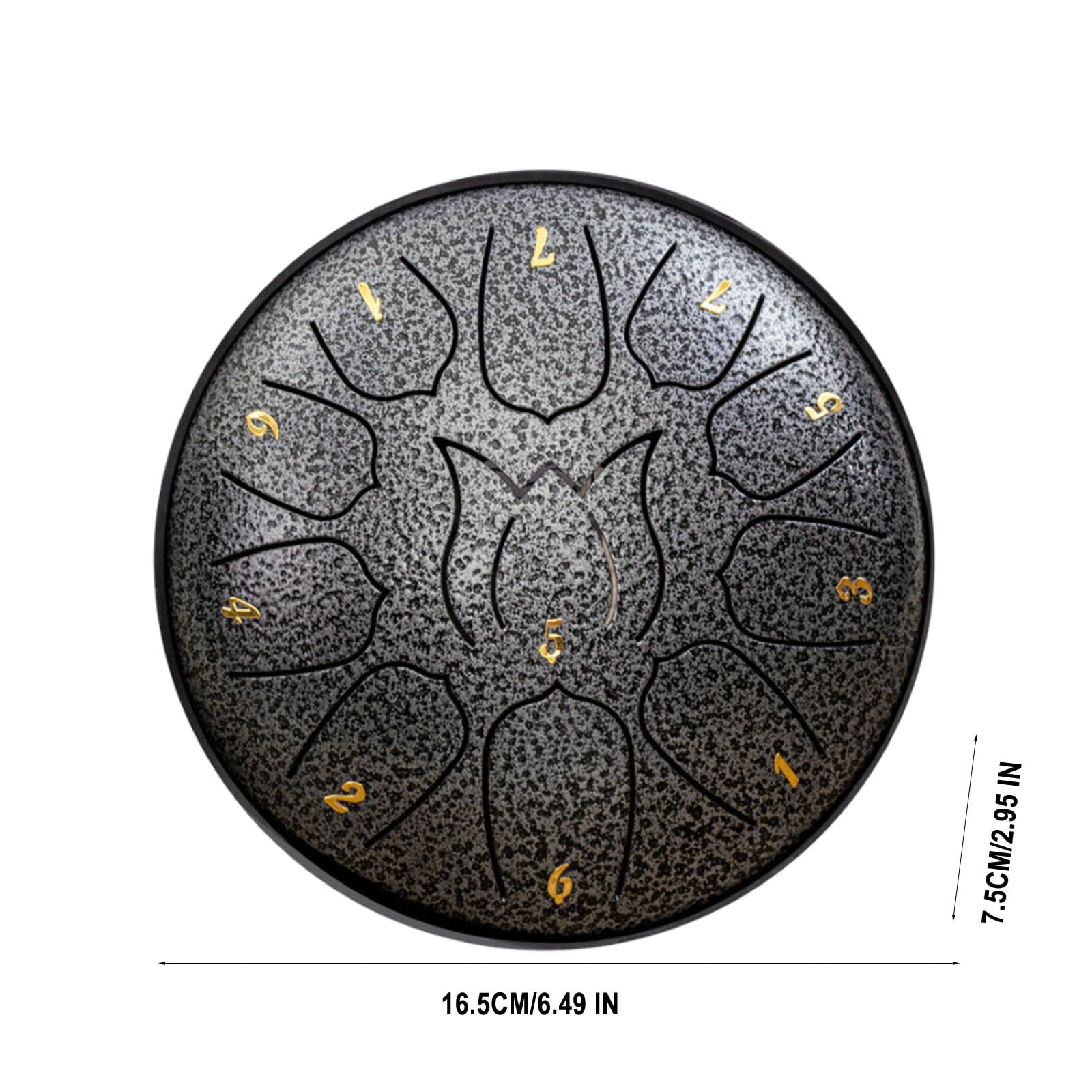 Steel Tongue Drum 11 Notes 6 Inches Steel Drum with Drum Bag, Music Book, Drum Mallets, Mallet Holder, Finger Picks and Stickers Tongue Drum for Yoga, Meditation, Prenatal Music Education