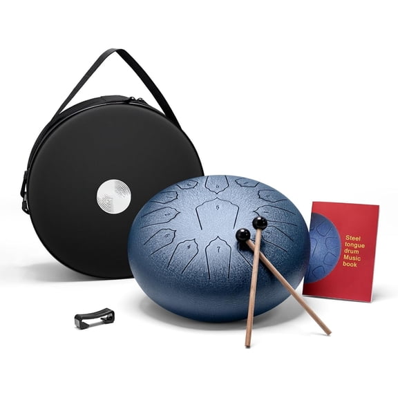 Steel Tongue Drum 12 Inch 13 Notes Rain Drum for Outside