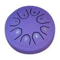 thumbnail image 1 of Steel Tongue Drum 4.5 Inch 8 Notes Adult Hand Instrument with Clear Ethereal Sounds, 1 of 2