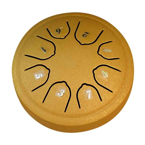 Steel Tongue Drum 4.5 Inch 8 Notes Adult Hand Instrument with Clear Ethereal Sounds
