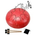 thumbnail image 1 of Steel Tongue Drum 6 inch 8 Notes Musical Percussion Instrument, Rain Drum for Outside - Musician Gift for Family and Friends, 1 of 10