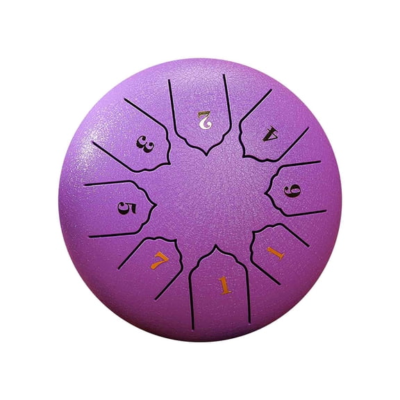 Steel Tongue Drum 8 Inch Mini, Mental Health Gifts Handpan, 6-Note Buddha Stones Drum for Kids Adults Yoga Zen Education Entertainment