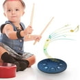 thumbnail image 1 of Steel Tongue Drum 8 Notes 4.5 Inch | Hand Percussion Instrument for Adults & Kids | Clear Ethereal Sound | Alloy Material | Includes Mallets, English Guide, Drum Kit, Stickers | Relaxing Music Tool, 1 of 2