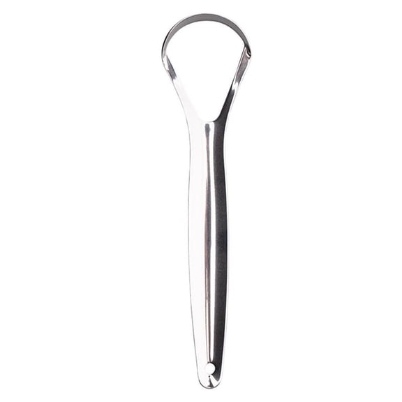 Steel Tongue Scraper Cleaning And Reusable To Remove Bad Breath Tongue Coating Scraper Care Tool