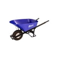 thumbnail image 1 of Steel Tray Wheel Barrow - 6 Cu Ft - Single Knobby Tire Steel Handle, 1 of 2