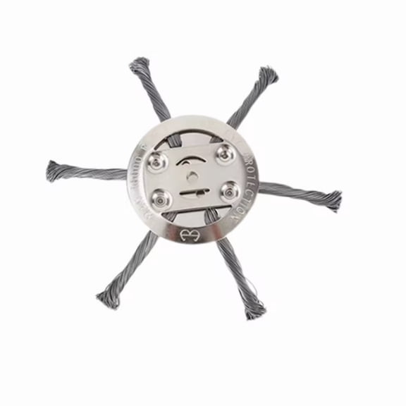 Steel Trimmer Head for Weed Eater, Universal Replacement Cutting Head with Blades & Adapter, Durable Lawn and Yard Care Accessory