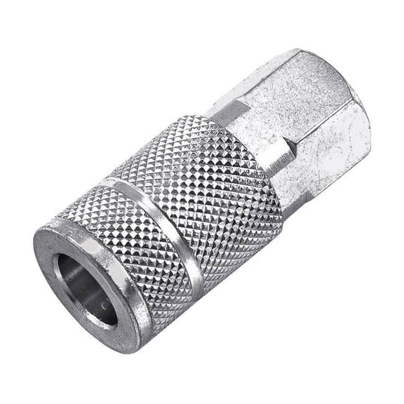 Steel Tru-Flate Compatible Air Coupler, 0.38 in. x 0.25 in. Female NPT