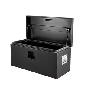 Steel Truck Bed Tool Box, Heavy Duty Metal Tool Box Organizer with Handle & Safe Lock, Trailer Box with Safe Hinge for Truck, Pickup, RV, Trailer
