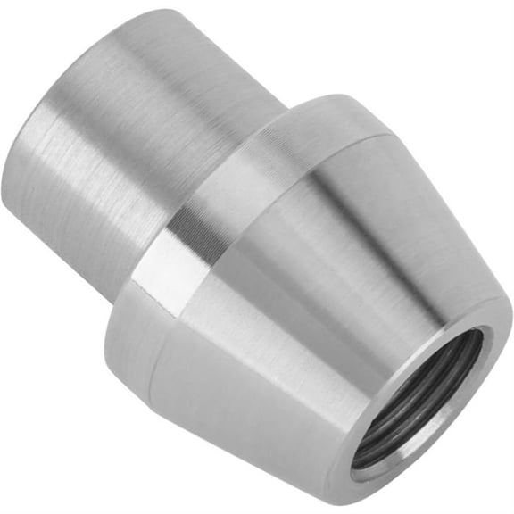 Speedway Motors Steel Tube End Weld Bung for 1 Inch I.D. Tubing, 3/4-16 Right Hand Female Thread, Heavy Duty Steel for Custom Suspension, Tie Rods and Wishbones