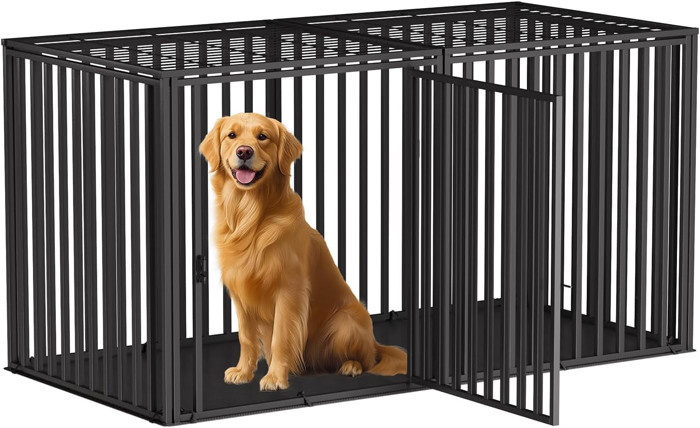 Picture of Steel Tube Heavy Large Dog Crate with Mat Base, 48