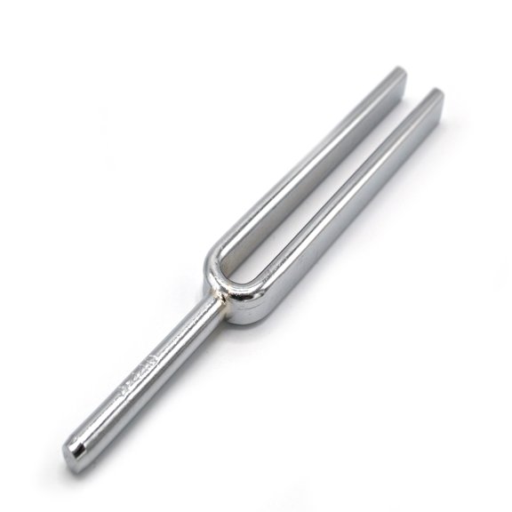 Steel Tuning Fork, 440Hz Frequency (5%) - Designed for Physics Experimentation - Chrome Plated Steel - Eisco Labs