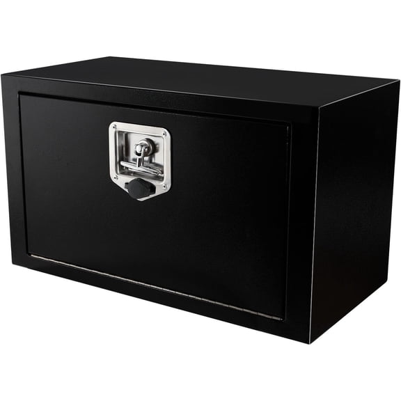 Steel Underbody Truck Tool Box with T-Handle Lock Latch, Truck ToolBox Truck Storage Organizer Tool Box Chest For Organization And Storage, Job Tool Chest