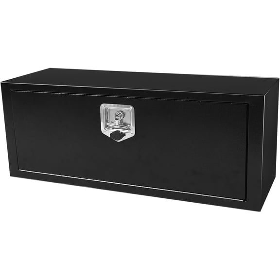 Steel Underbody Truck Tool Box with T-Handle Lock Latch, Truck ToolBox Truck Storage Organizer Tool Box Chest For Organization And Storage, Job Tool Chest