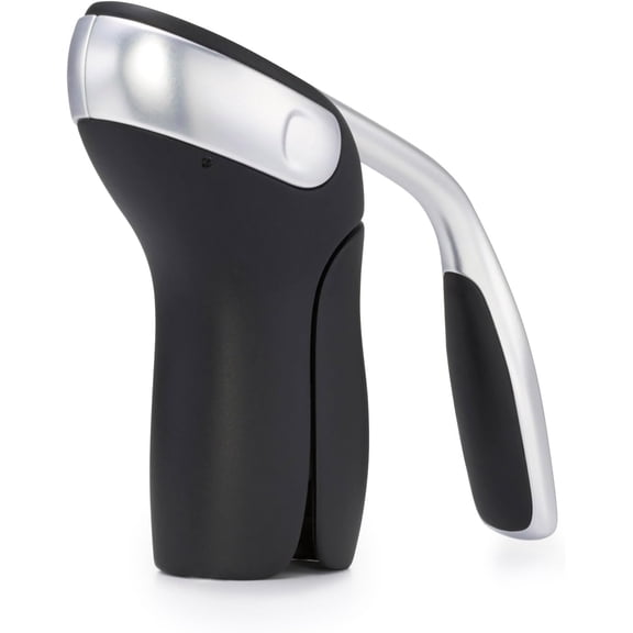 Steel Vertical Lever Corkscrew with Removable Foil Cutter, Wine Opener