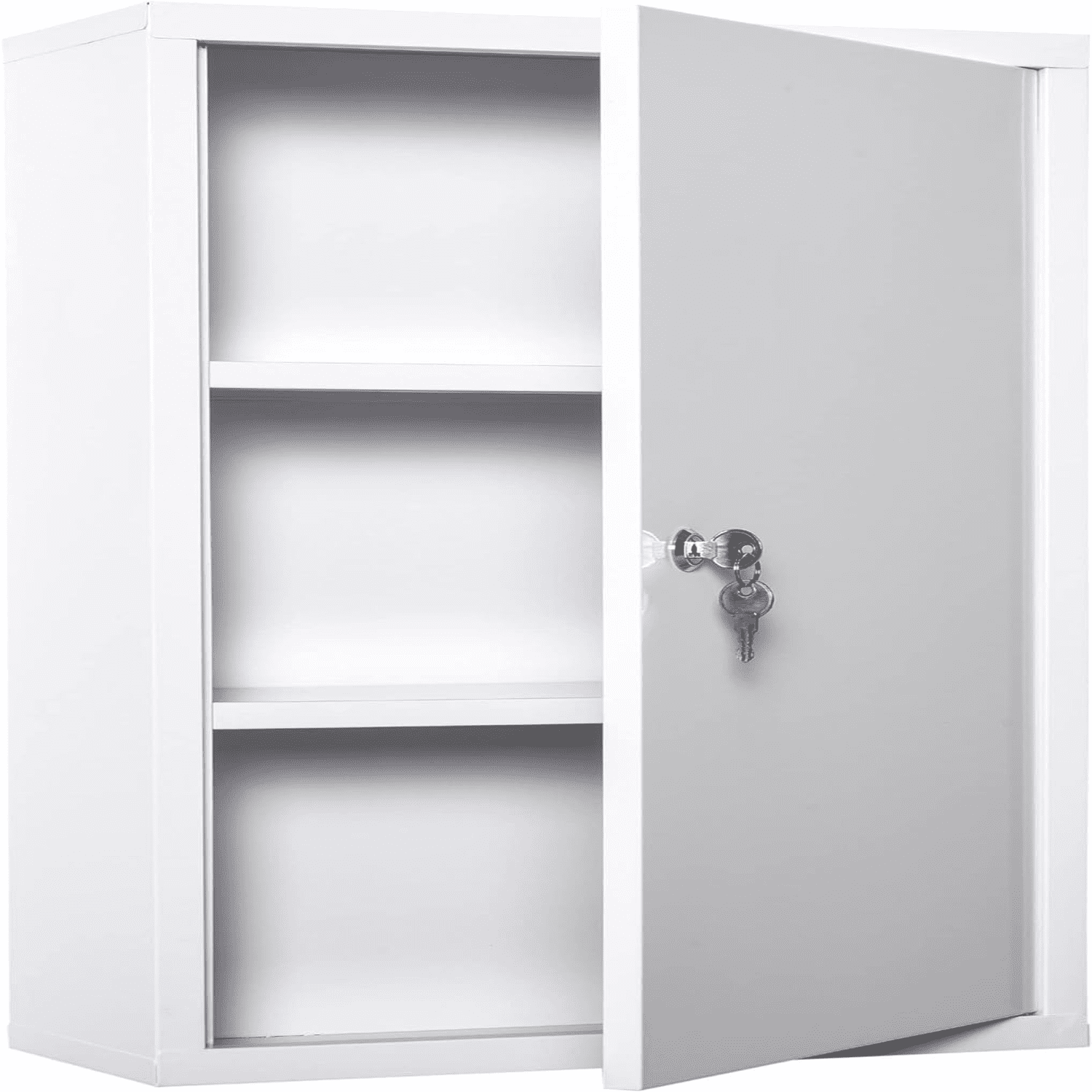 Steel Wall Mount Medicine Cabinet 3 Tier Emergency Box for Bathroom ...