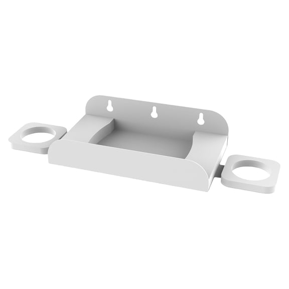 Steel Wall Mount Storage Holder for Meta Quest 3S/3, Space-Saving VR Headset & Controllers Hanger(White)