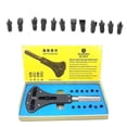 thumbnail image 1 of Steel Watch Repair Tool Backcase Opener Max 57MM With 12 Bits Watch Repair Tool 12 Clamps Wrench Watch Case Opener Watchmaker Tool, 1 of 9