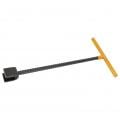 Steel Water Meter Key Wrench Multifunction T Handle Curb Key With 4 Way Utility Tool for Valves Faucets