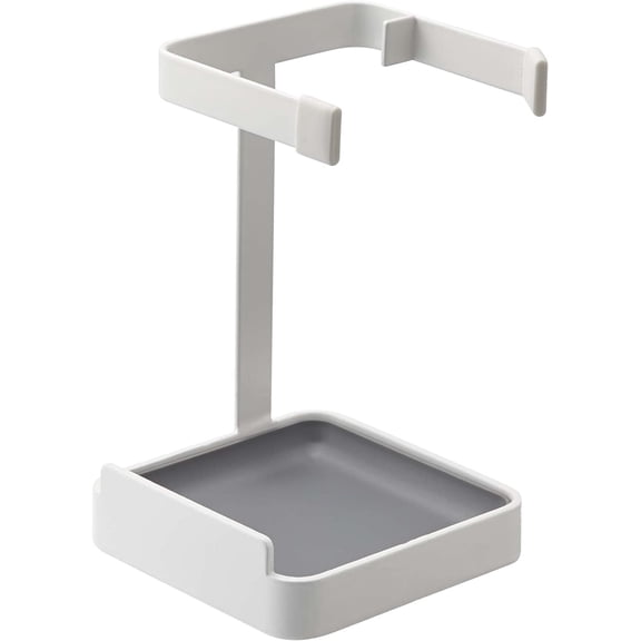 Steel Water Resistant Kitchen Utensil Ladle Holder and Lid Stand, White, No Assembly Required