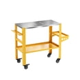 Welding Rims Steel Welding Table,Industrial Workbench - Lockable Wheels, Tool Rack ...