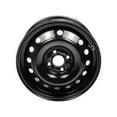 thumbnail image 1 of Steel Wheel - Black - 15 Inch - Compatible with 2009 - 2011 Chevy Aveo 2010, 1 of 2