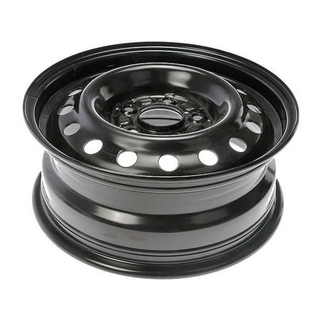 Steel Wheel - Black - 15 Inch - Compatible with 2014 - 2016 Kia Forte 2015