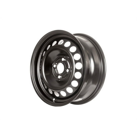 Steel Wheel - Black - 15 x 6 Inch - 4 Lug - Compatible with 2005 - 2010 Chevy Cobalt 2006 2007 2008 2009