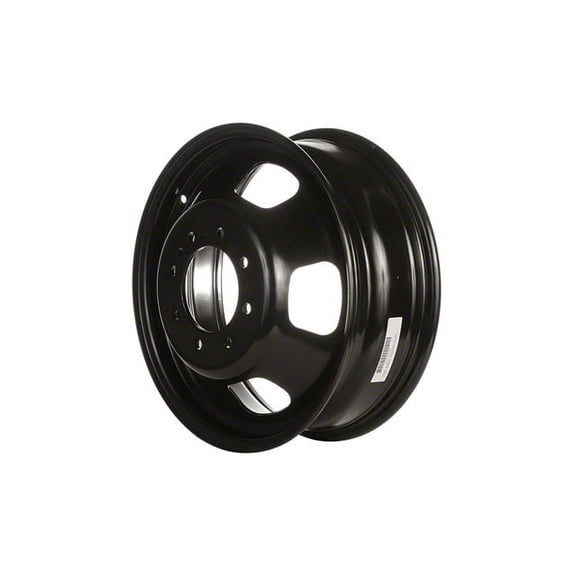 Steel Wheel - Black - 17 x 6 Inch - 5 Slot - 8 Lug - 6.5 Bolt Pattern - Compatible with 2003 - 2010 Dodge Ram 3500 2004 2005 2006 2007 2008 2009