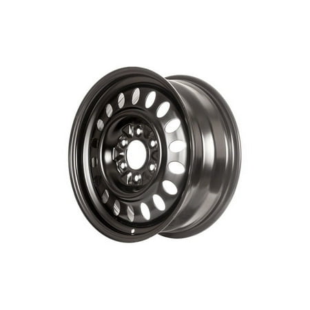 Steel Wheel - Black - 17 x 7 Inch - 6 Lug - Compatible with 2002 - 2009 Chevy Trailblazer 2003 2004 2005 2006 2007 2008