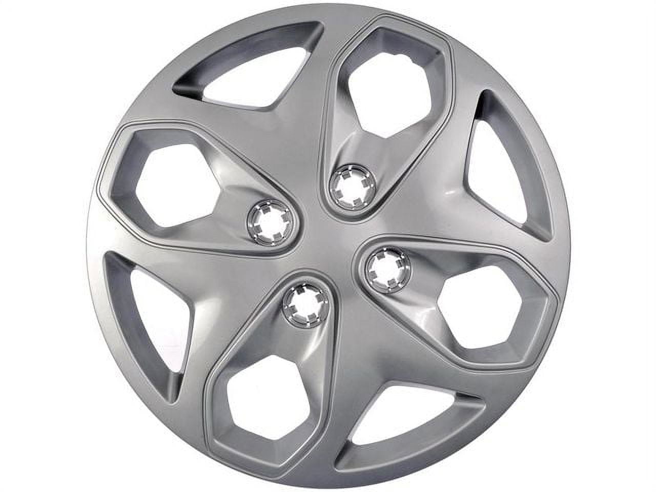 Steel Wheel Cover - Gray - Compatible with 2011 - 2013 Ford Fiesta 2012