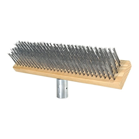 Steel Wire Broom Head Heavy Duty Outdoor Yard Brush Steel Bristles for Outdoor