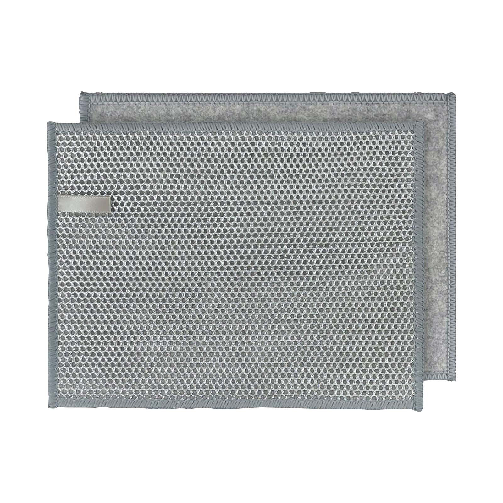 Steel Wire Dishcloth,Double Sided Steel Wire Cleaning Cloth ...