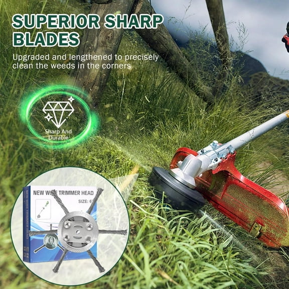 Steel Wire Grass Trimmer , 2025 Upgrade,  String Trimmer  for Garden and Pavement
