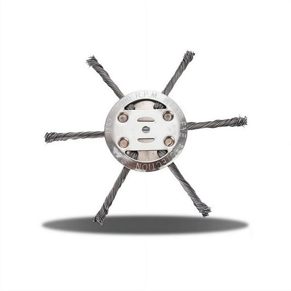 Steel Wire Grass Trimmer Head, 2025 New String Trimmer Replacement Head, Wire Weed Trimmer Head Weed Remover Tool, 6Inch Wired Trimmer Blade for Lawn Mower Tray