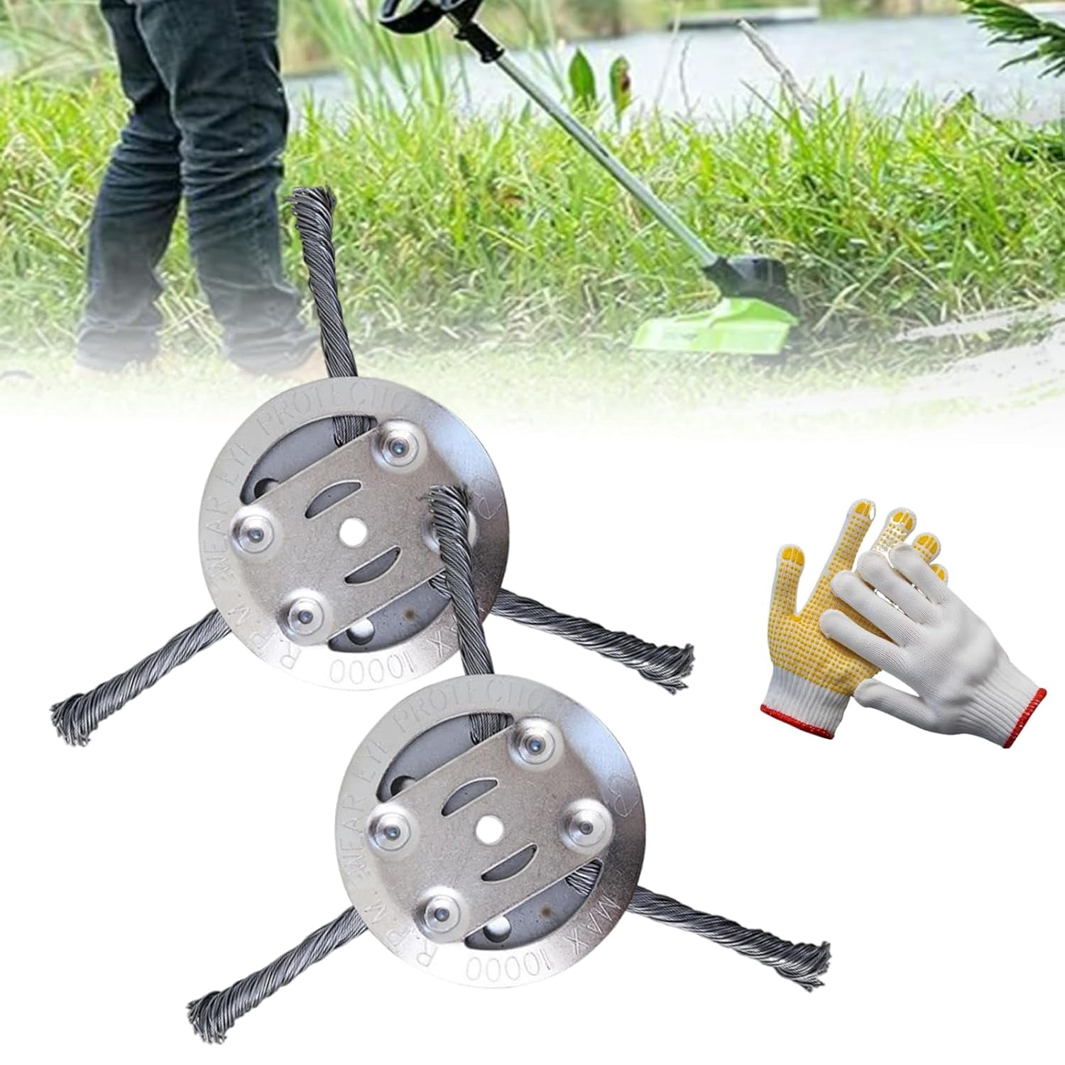 Steel Wire Grass Trimmer Head, 2025 New String Trimmer Replacement Head ...